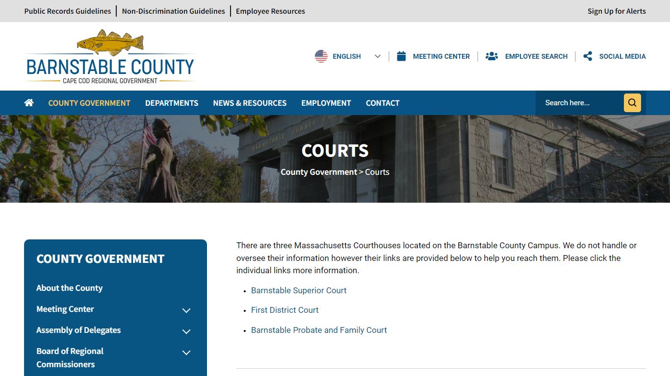 Courts - Barnstable County : Barnstable County