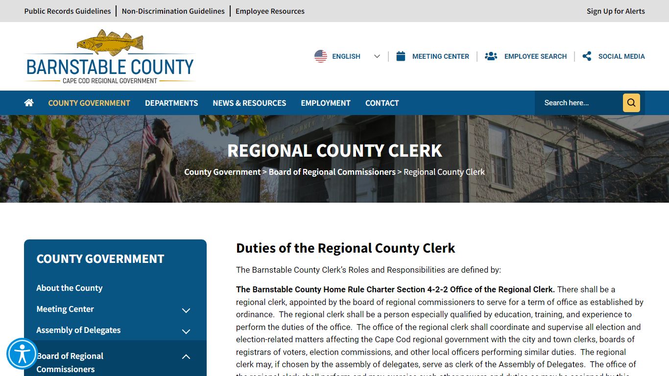 County Clerk - Barnstable County : Barnstable County