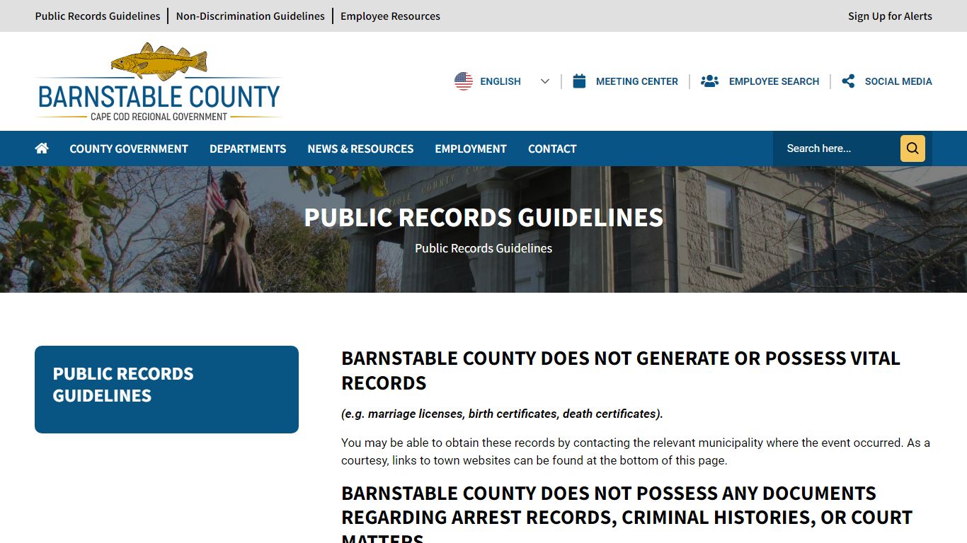 Public Records Guidelines - Barnstable County : Barnstable ...